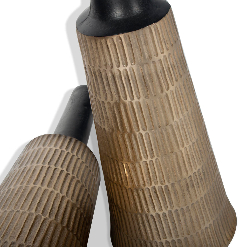 Black and gold Vase, Large - The Nifty Decor