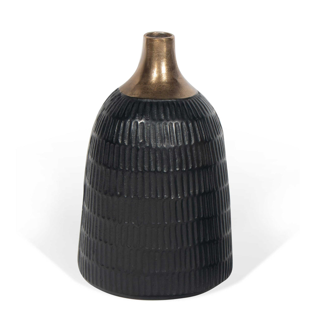 Unique black and gold Vase, Large - The Nifty Decor