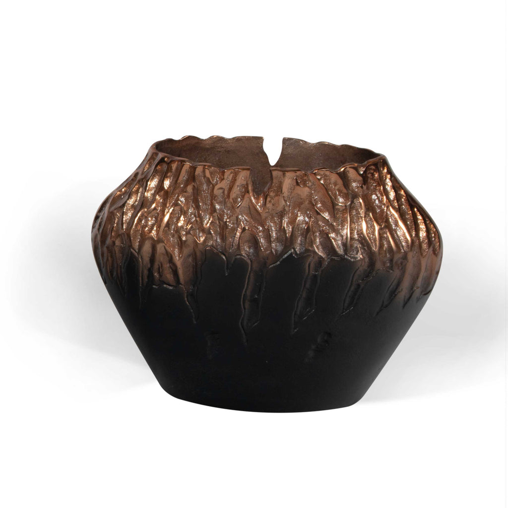 Black and Copper Vase, Small - The Nifty Decor