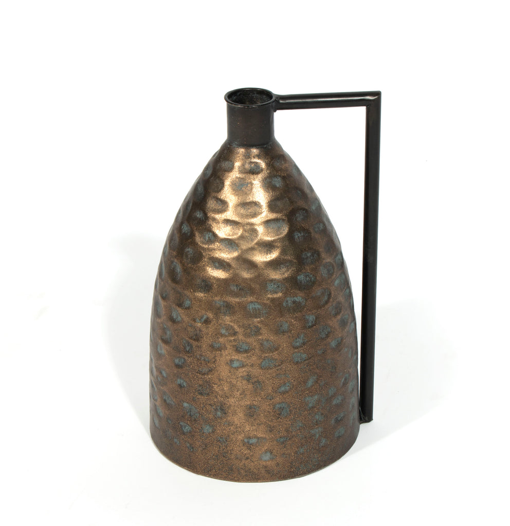 Texture metal Jug shape vase - The Nifty Decor