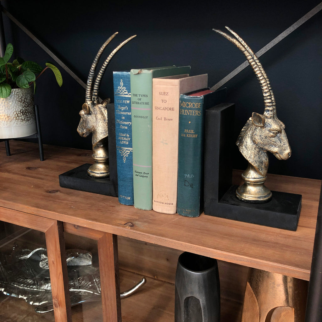 Antelope bookends, Set of 2 - The Nifty Decor