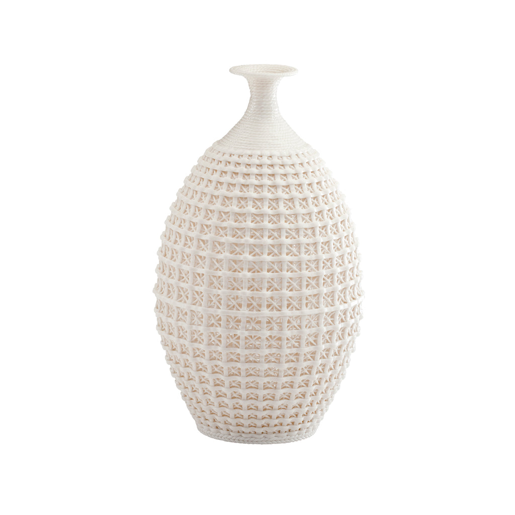 Matte White Cross Vase - The Nifty Decor