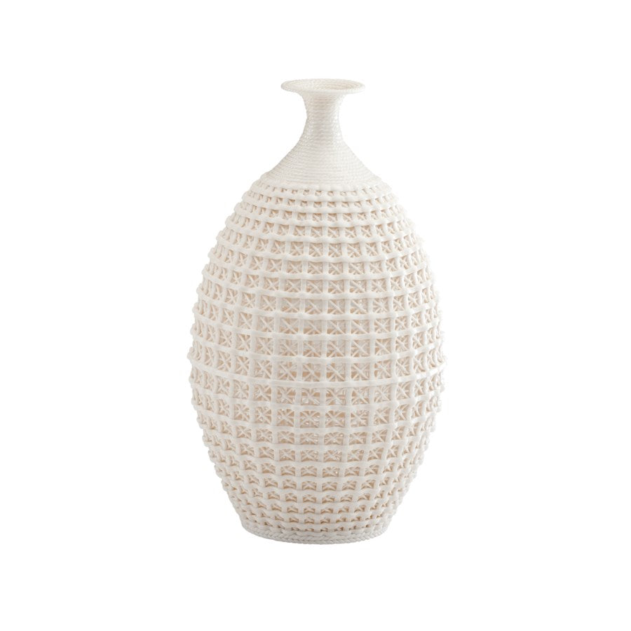 Matte White Cross Vase - The Nifty Decor