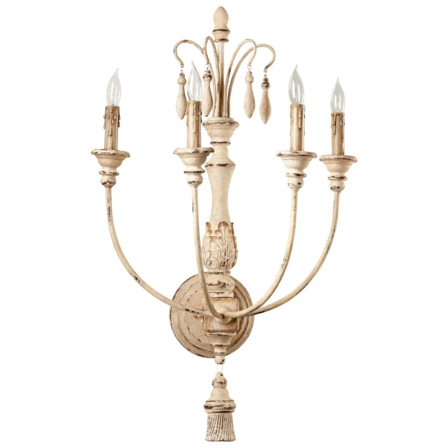 Four-light Persian white wall sconce - The Nifty Decor