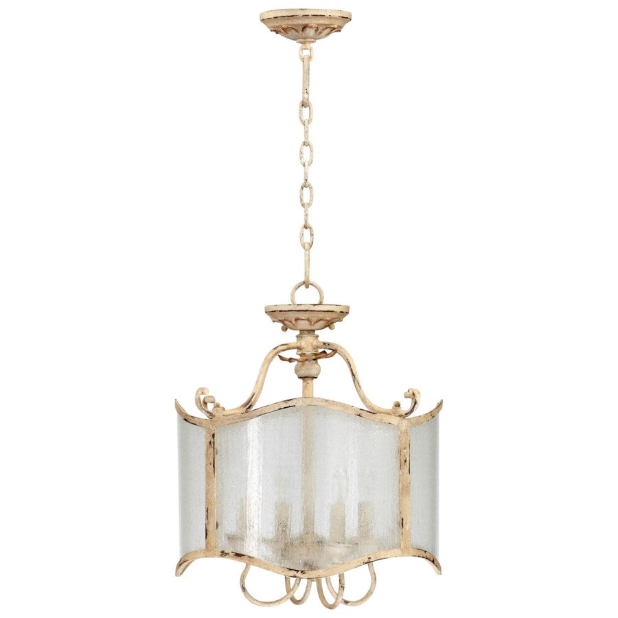 Four-light dual mount chandelier - The Nifty Decor