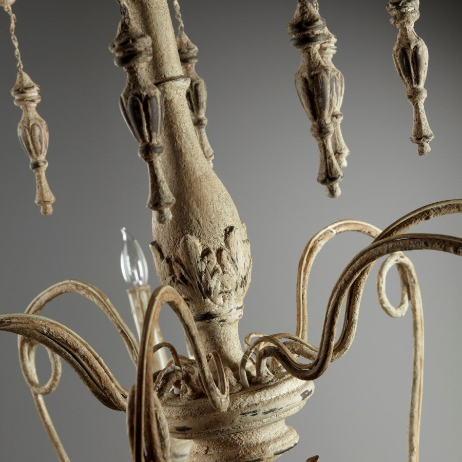 Classy wood and iron chandelier - The Nifty Decor