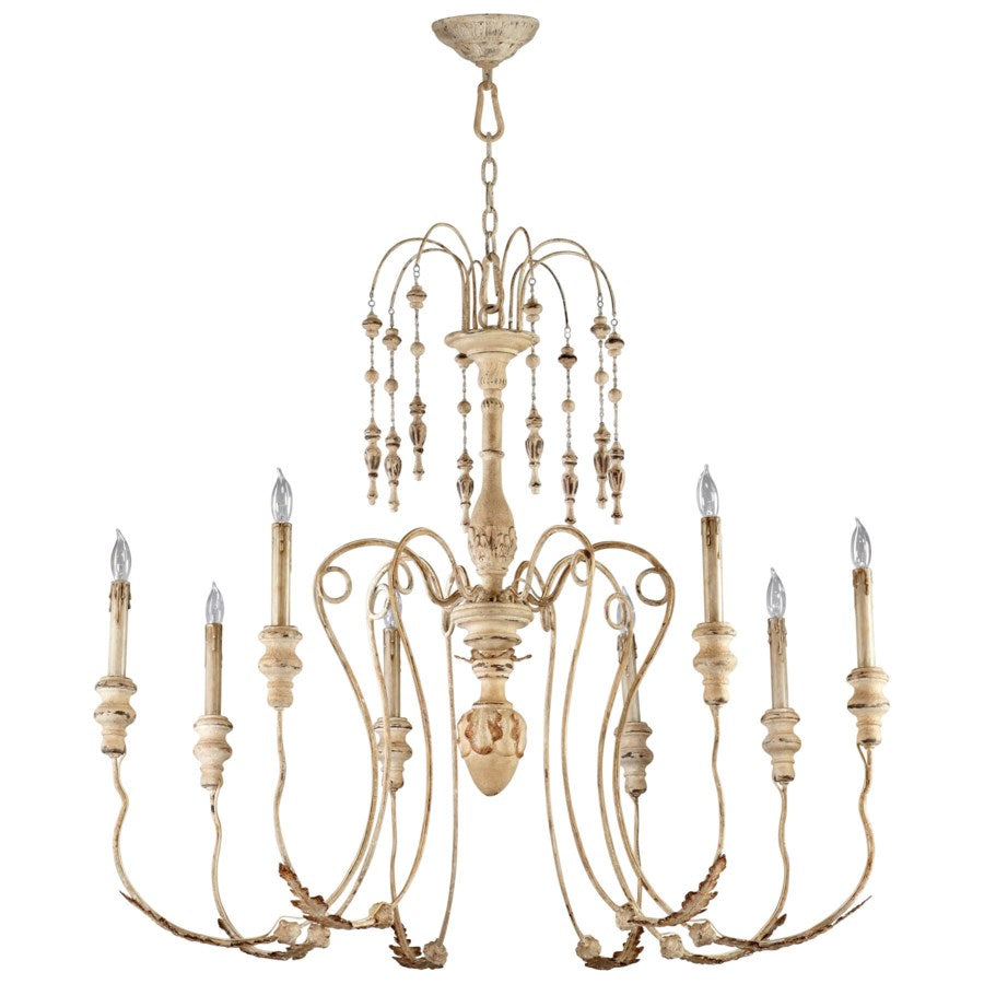 Classy wood and iron chandelier - The Nifty Decor