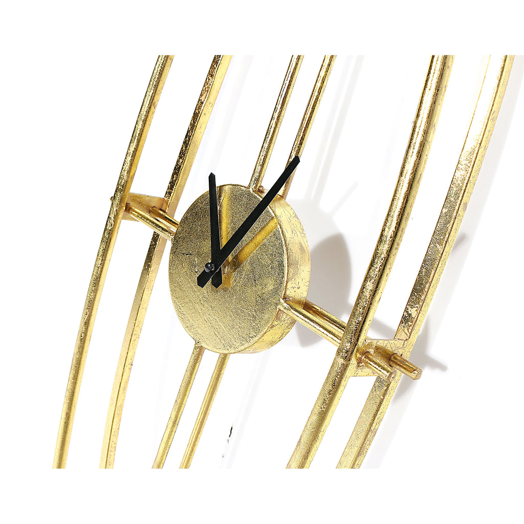 Golden floater frame wall clock - The Nifty Decor