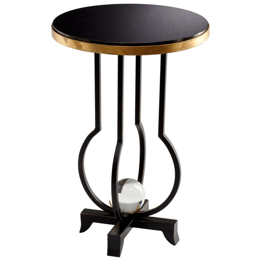 Round graphite side table - The Nifty Decor