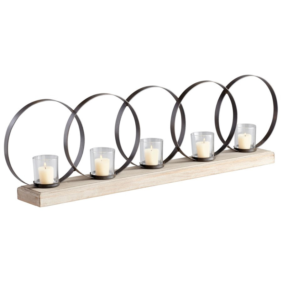 Open rings candleholder - The Nifty Decor