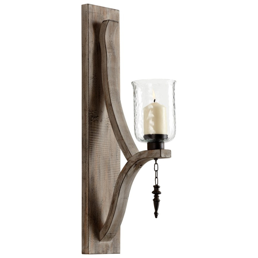 Oak wall candleholder - The Nifty Decor