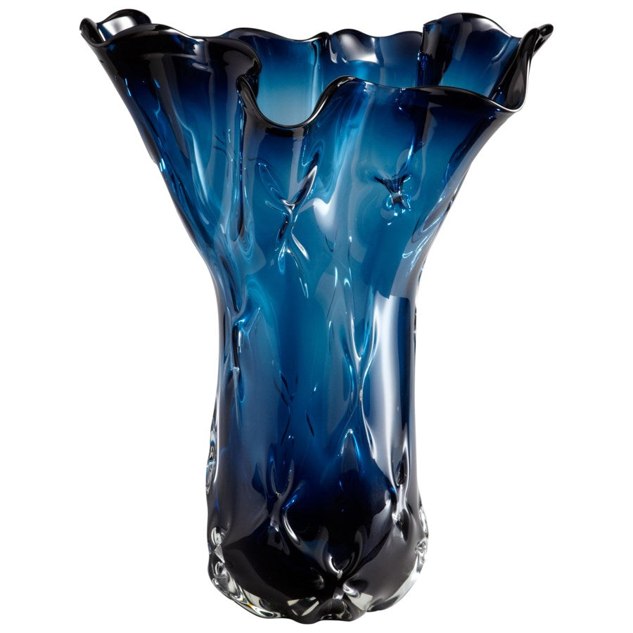 Cobalt Blue Glass Vase - The Nifty Decor