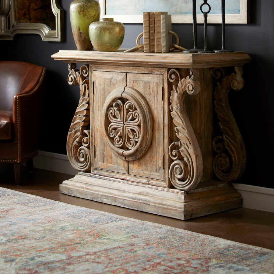 Limed Gracewood finish console table - The Nifty Decor