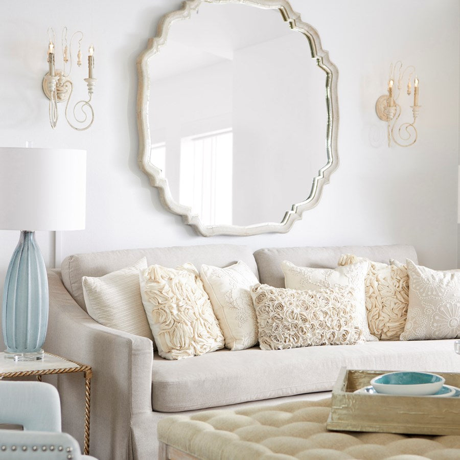 Parisian blue iron and wood sconce - The Nifty Decor