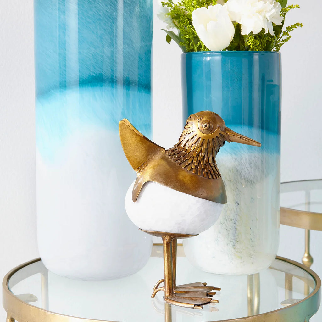Blue Cloud Vase - Bombay Mercantile