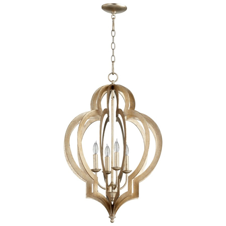 Quatrefoil design chandelier - The Nifty Decor
