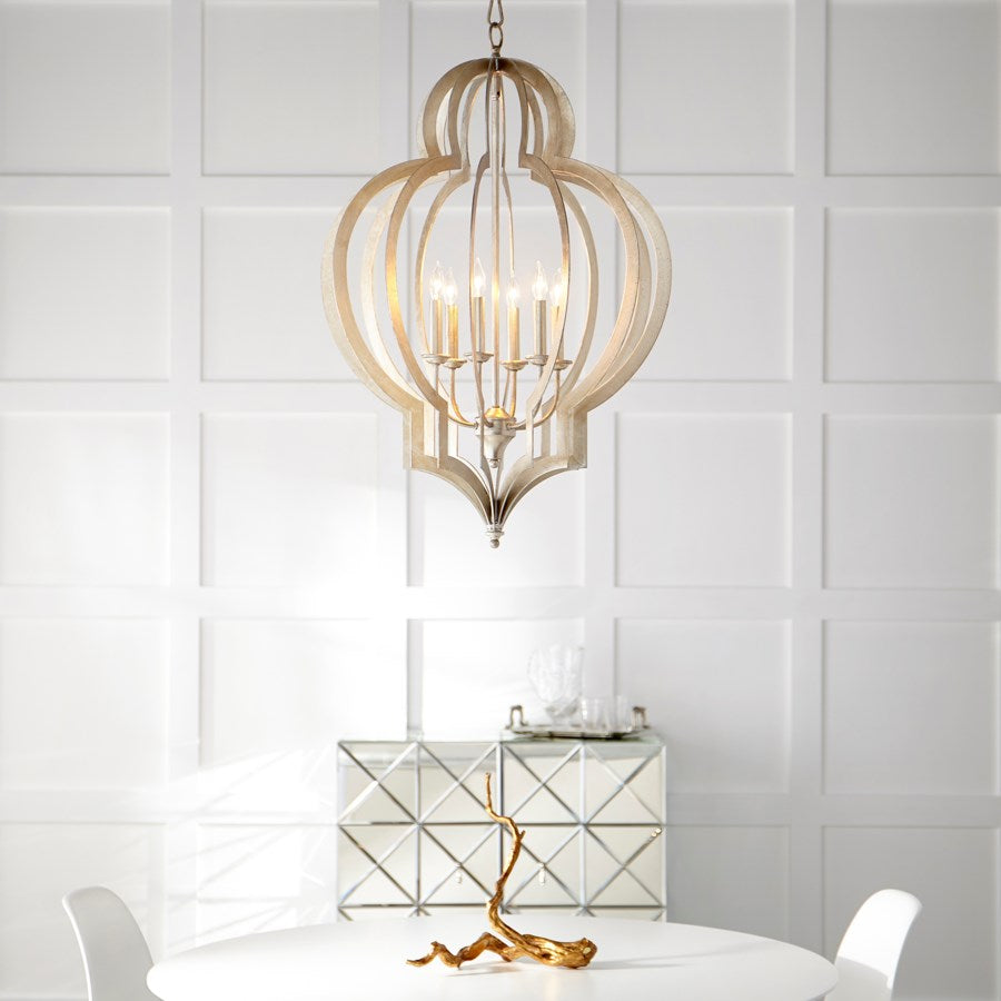 Quatrefoil design chandelier - The Nifty Decor