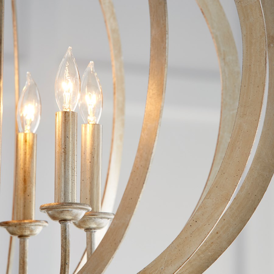 Quatrefoil design chandelier - The Nifty Decor