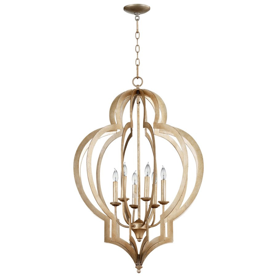 Quatrefoil design chandelier - The Nifty Decor