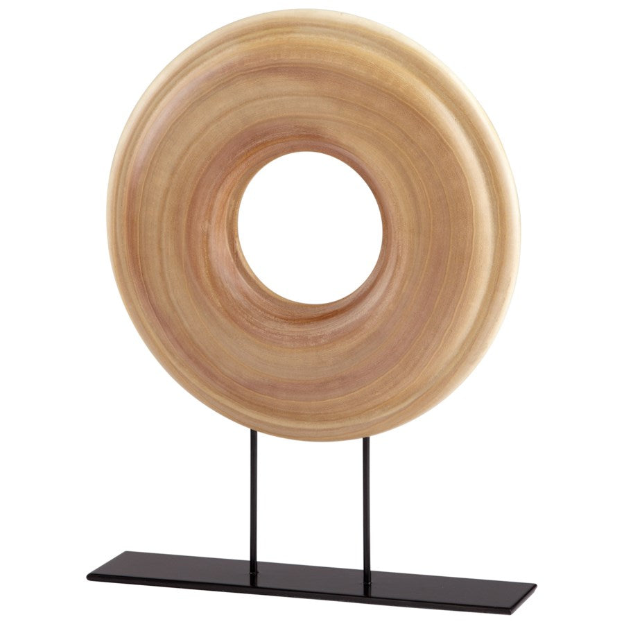Walnut finish disc - The Nifty Decor