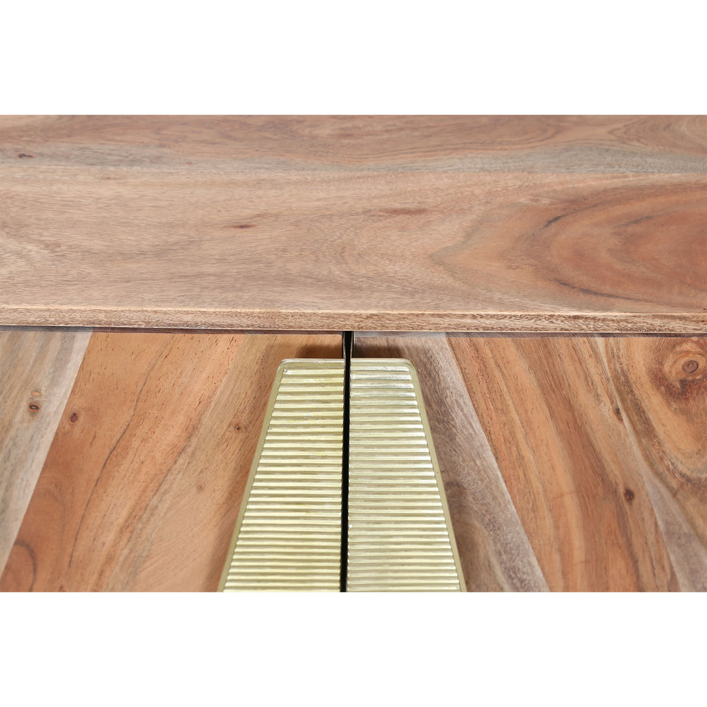 Double door acacia wood sideboard - The Nifty Decor