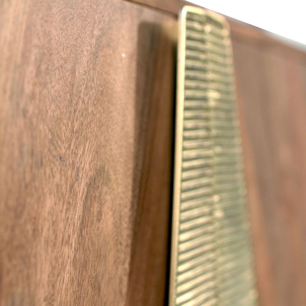 Double door acacia wood sideboard - The Nifty Decor