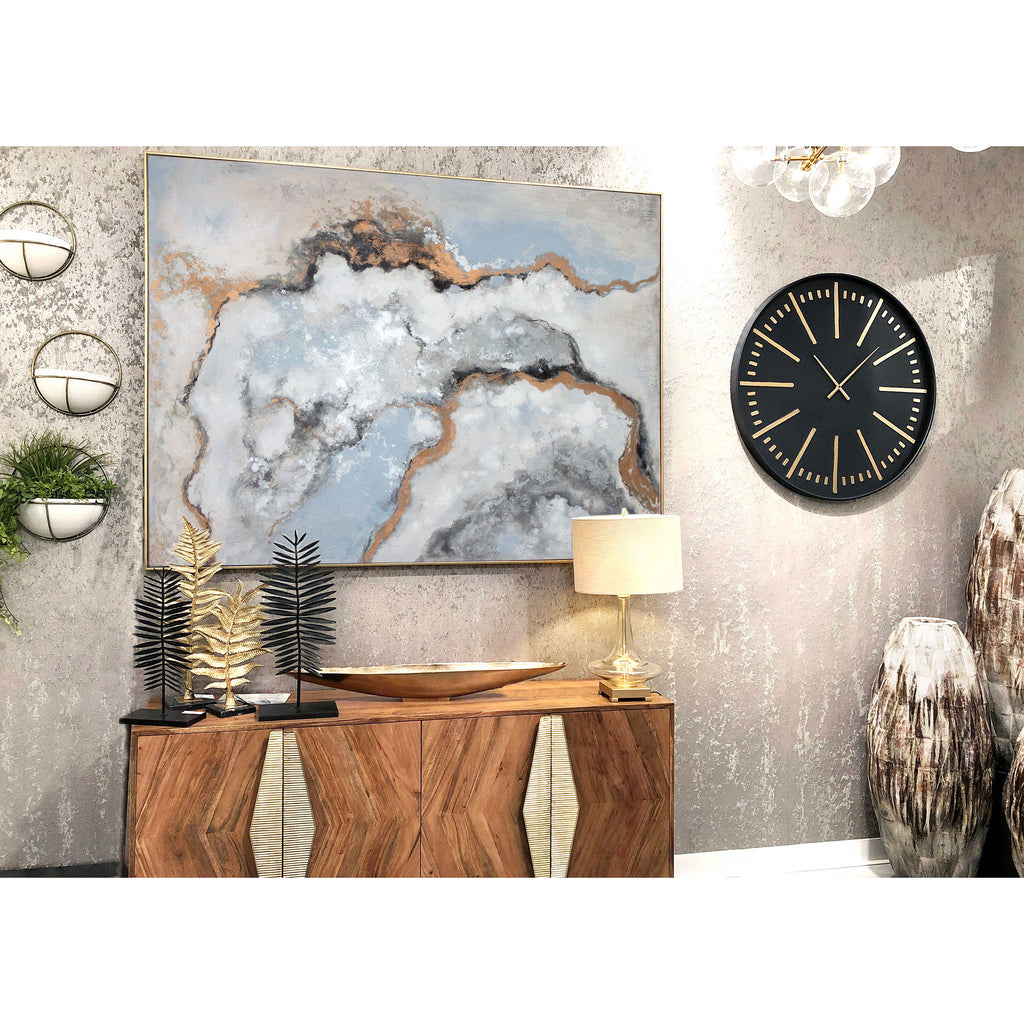Double door acacia wood sideboard - The Nifty Decor
