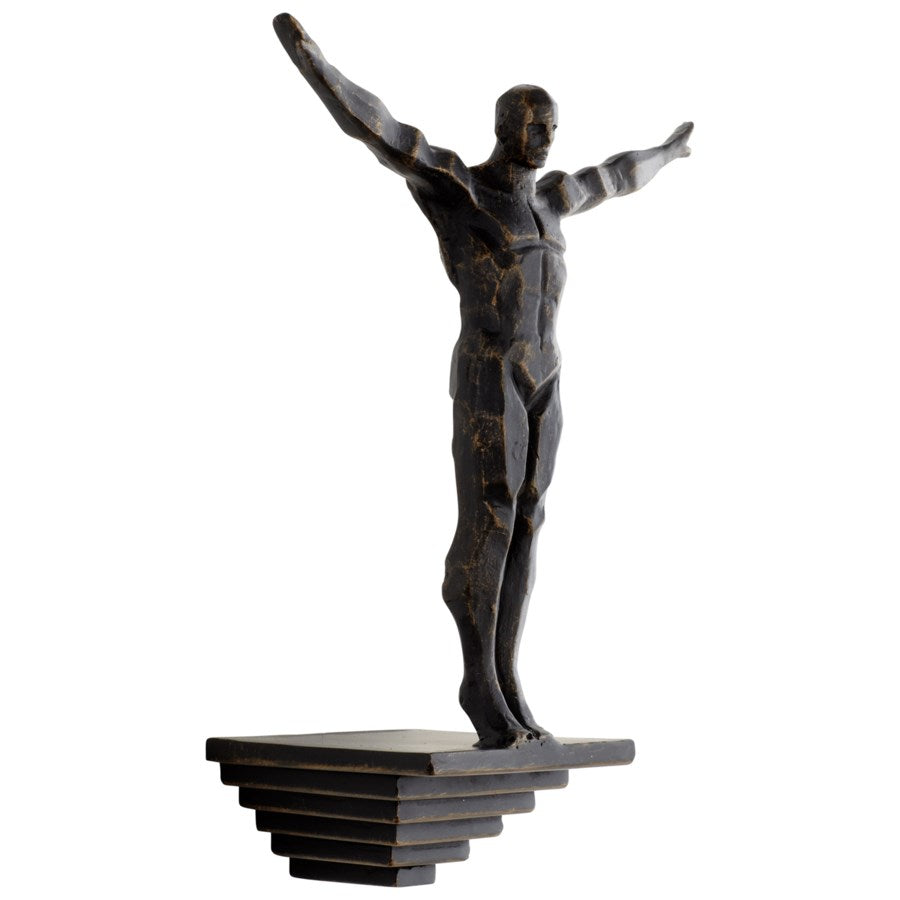 Poised to jump sculpture - The Nifty Decor
