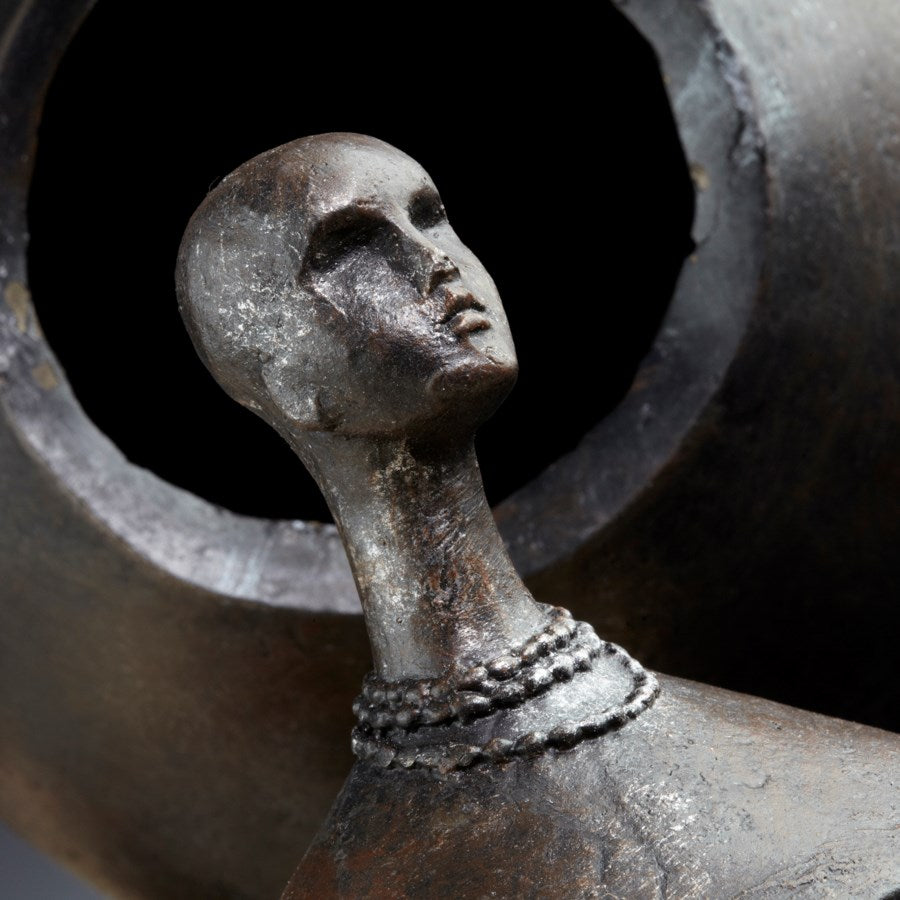 Human head finial Container - The Nifty Decor