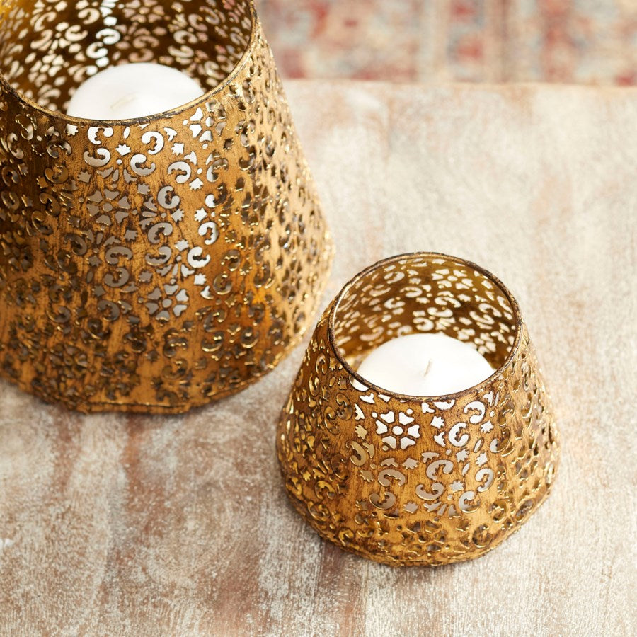 Cut out golden container - The Nifty Decor