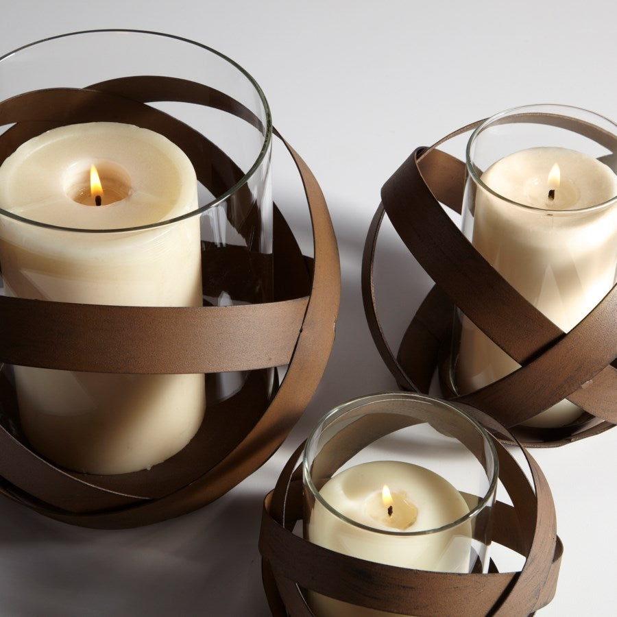 Criss Cross band candleholder - The Nifty Decor