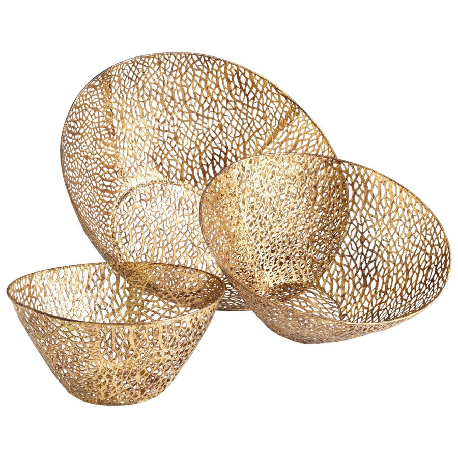 Lacey design Gold Bowl - The Nifty Decor