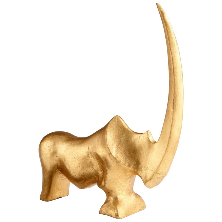 Stylized Rhino sculpture - The Nifty Decor