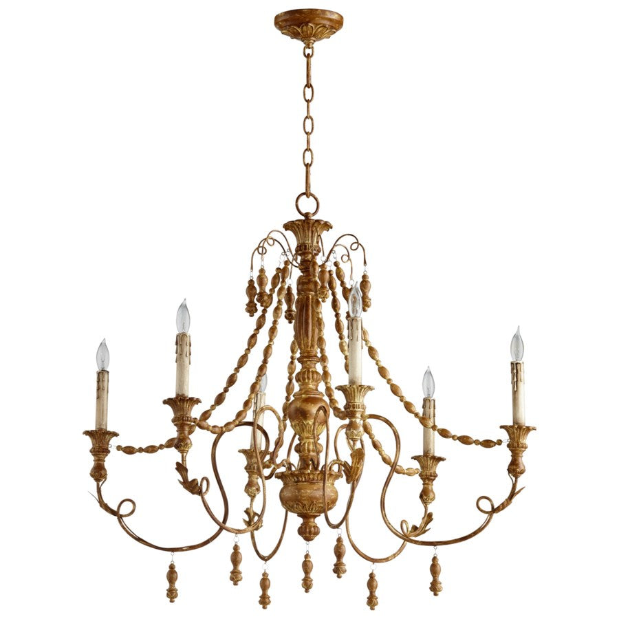 Multi-tonal Umber finish chandelier - The Nifty Decor