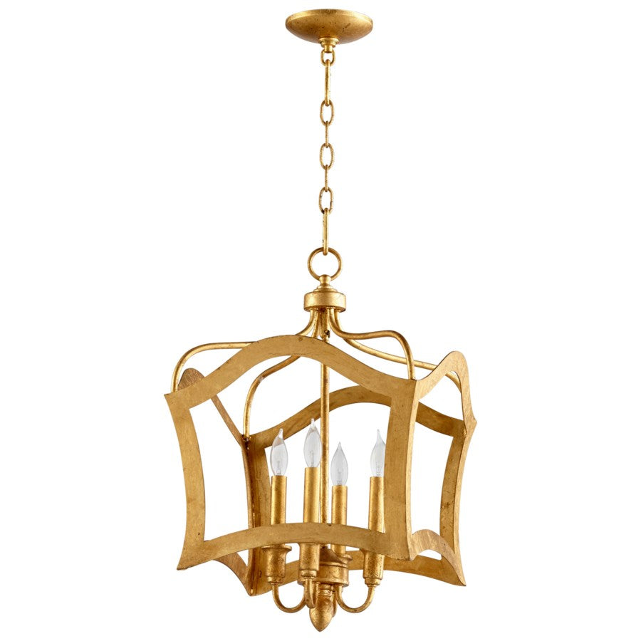 Modern classic Gold Leaf pendants - The Nifty Decor