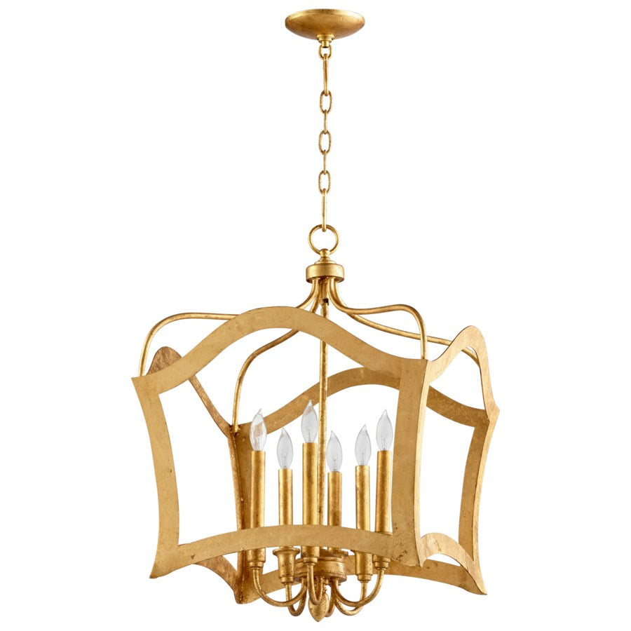 Modern classic Gold Leaf pendants - The Nifty Decor