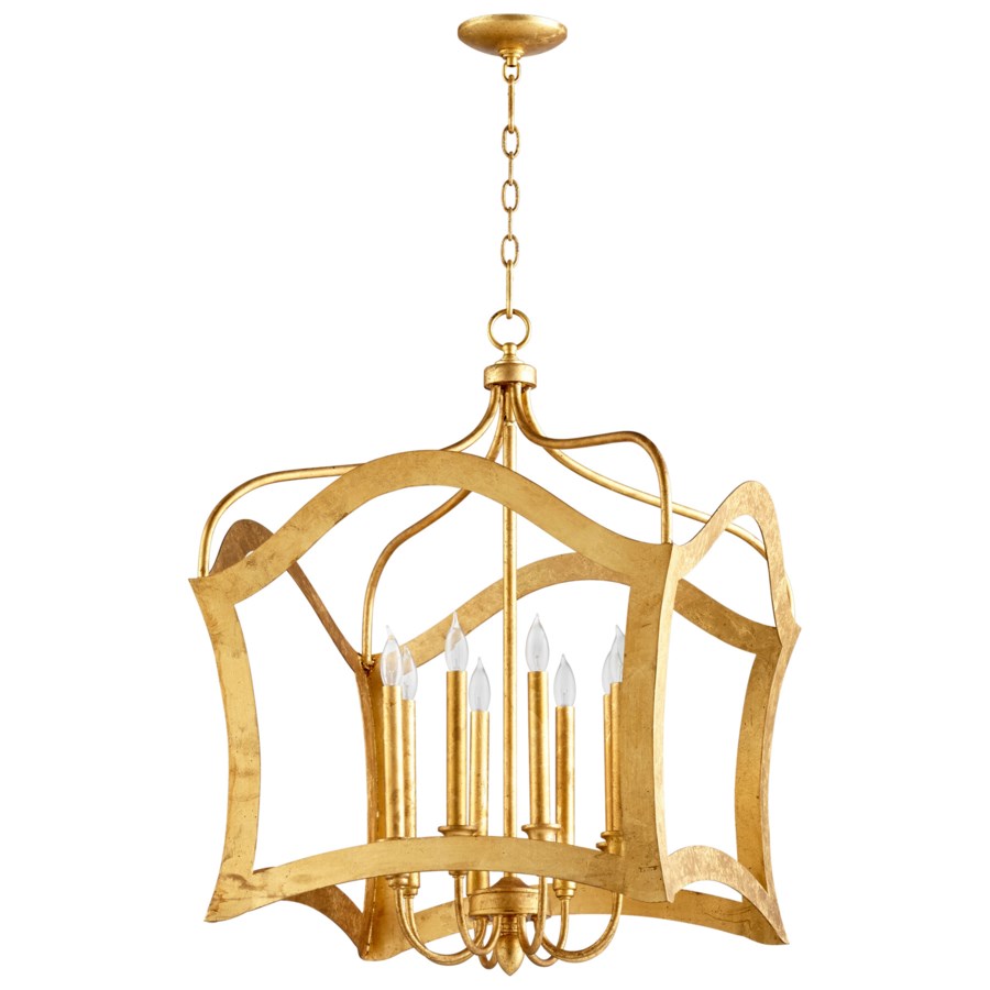Modern classic Gold Leaf pendants - The Nifty Decor