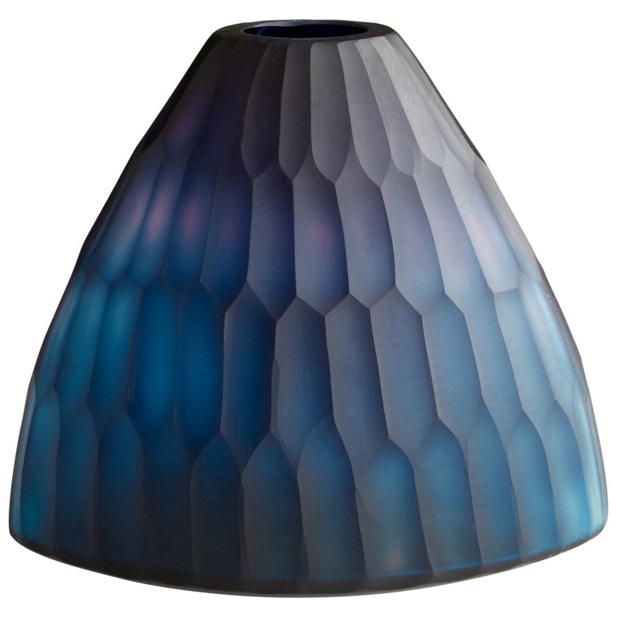 Blue triangular Vase - The Nifty Decor