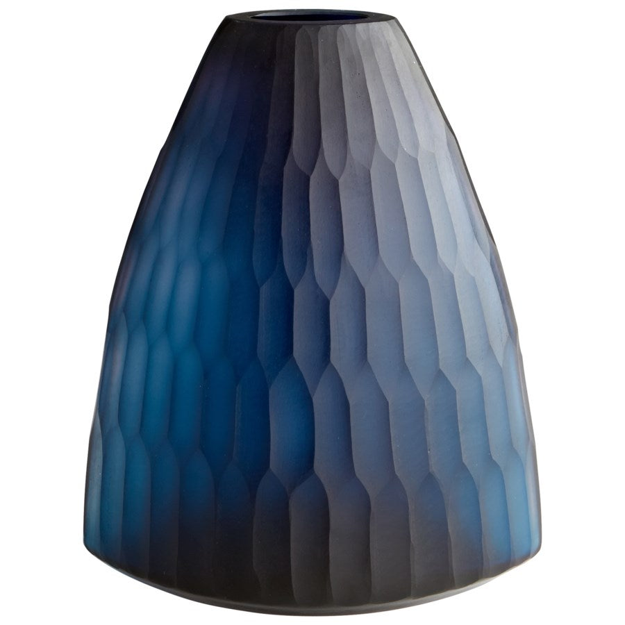 Blue triangular Vase - The Nifty Decor