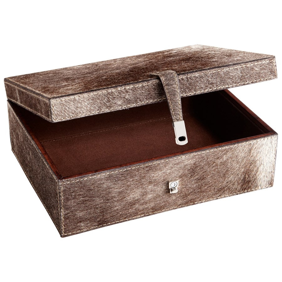 Grey leather container - The Nifty Decor