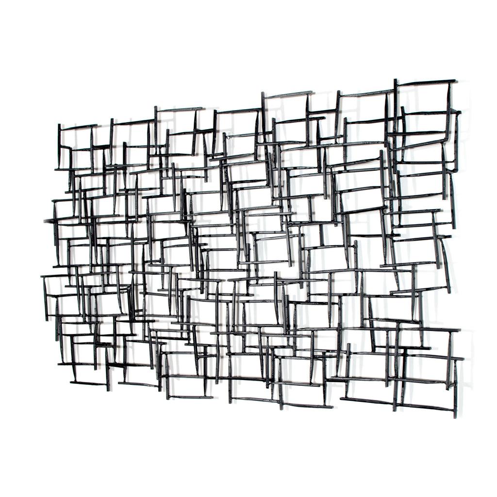 Three-dimensional abstract wall decor - The Nifty Decor