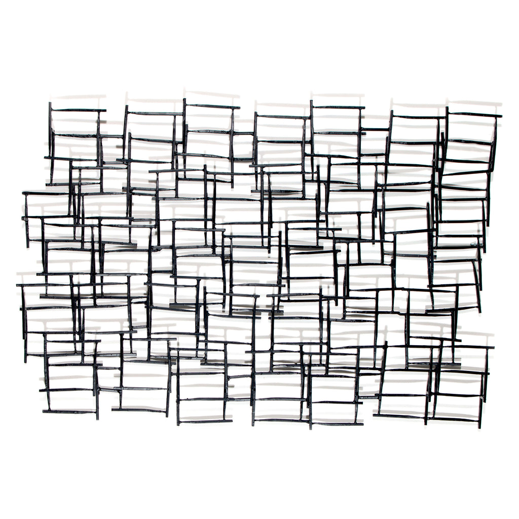 Three-dimensional abstract wall decor - The Nifty Decor