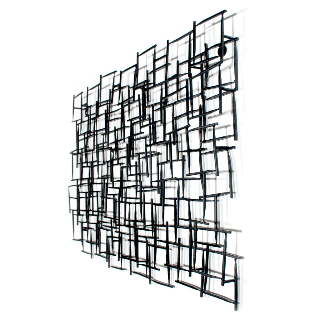 Three-dimensional abstract wall decor - The Nifty Decor