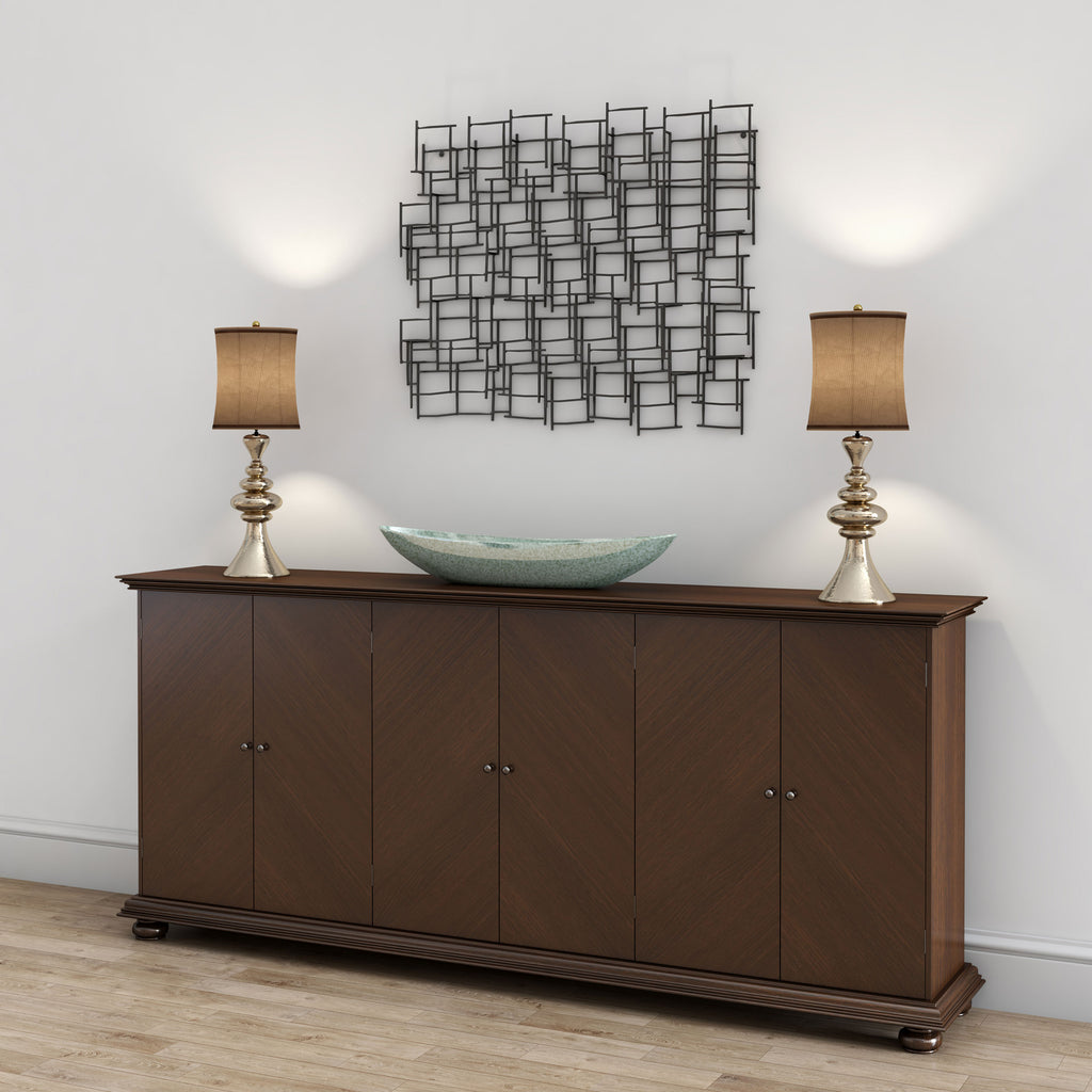 Three-dimensional abstract wall decor - The Nifty Decor