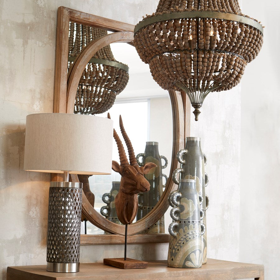 Round mirror with square frame - The Nifty Decor
