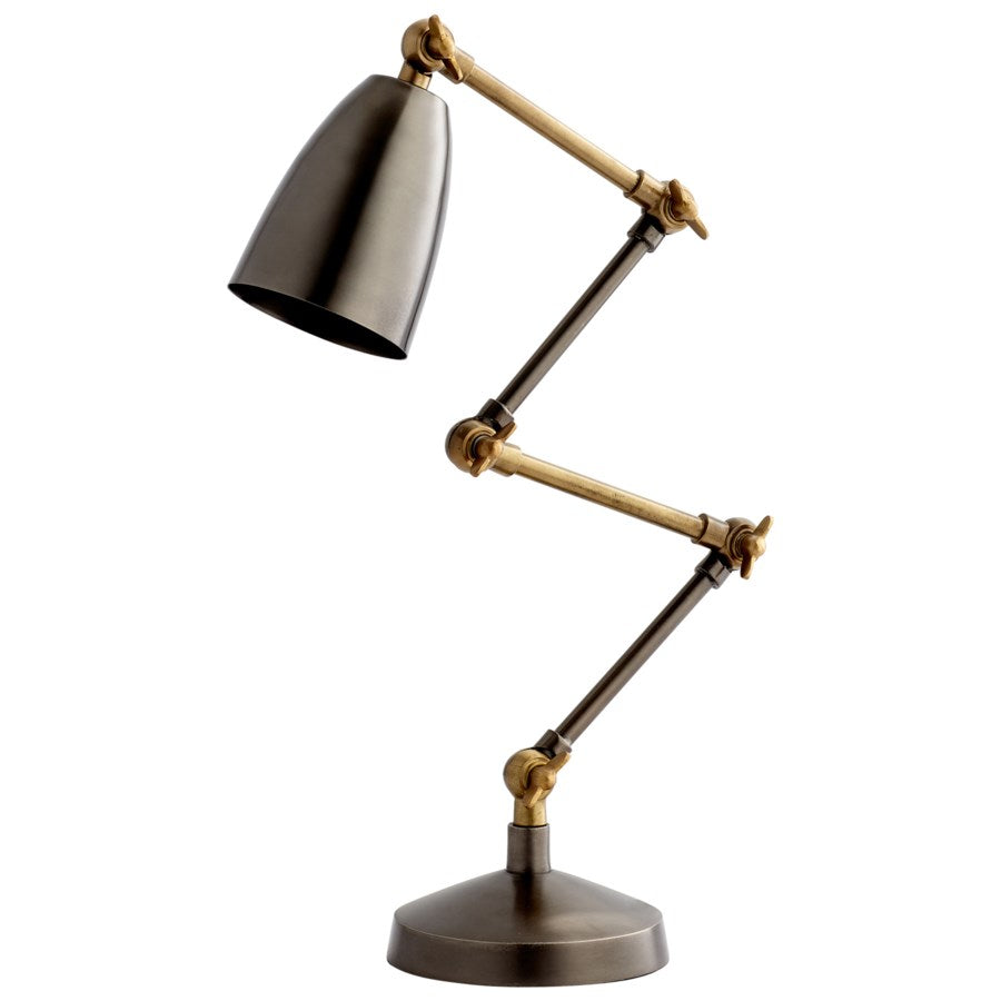 Vintage hinges held lamp - The Nifty Decor