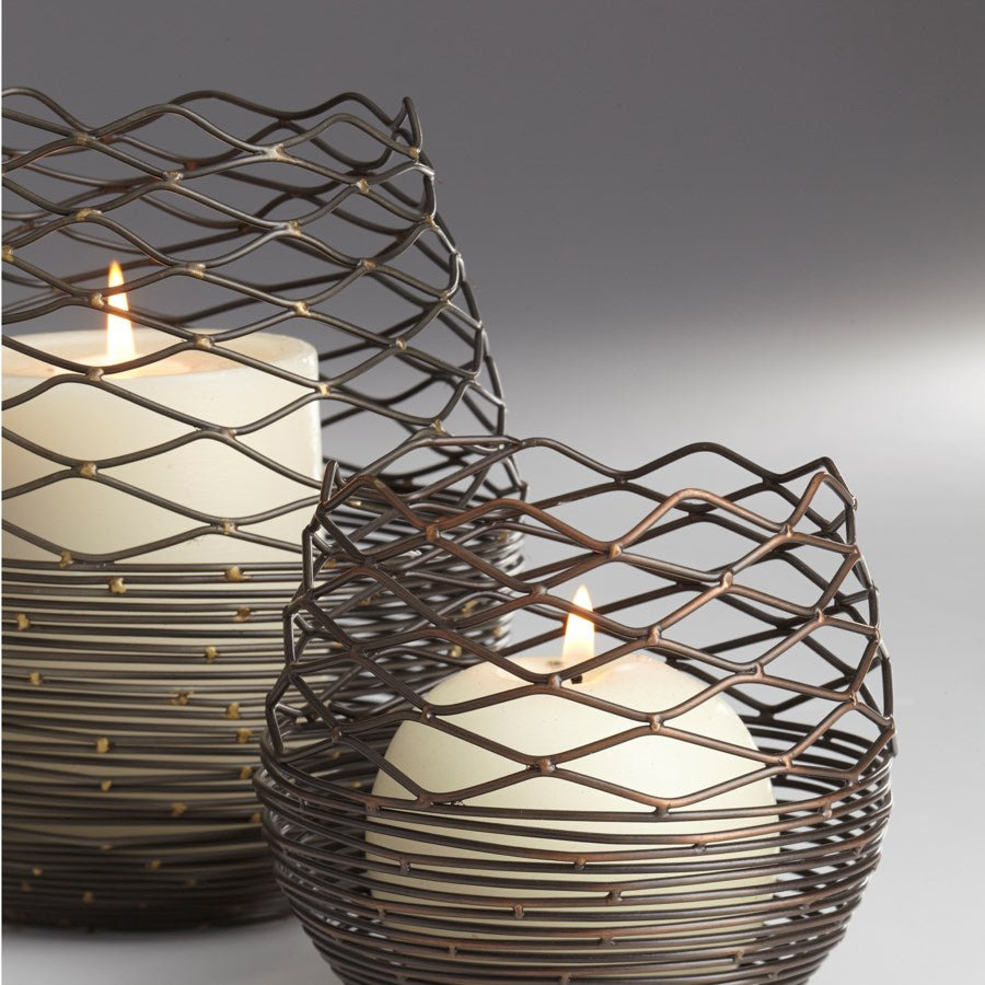 Antique copper candleholder - The Nifty Decor