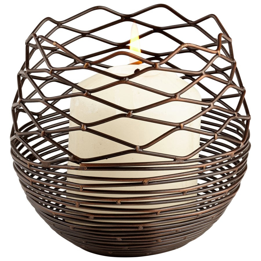 Antique copper candleholder - The Nifty Decor