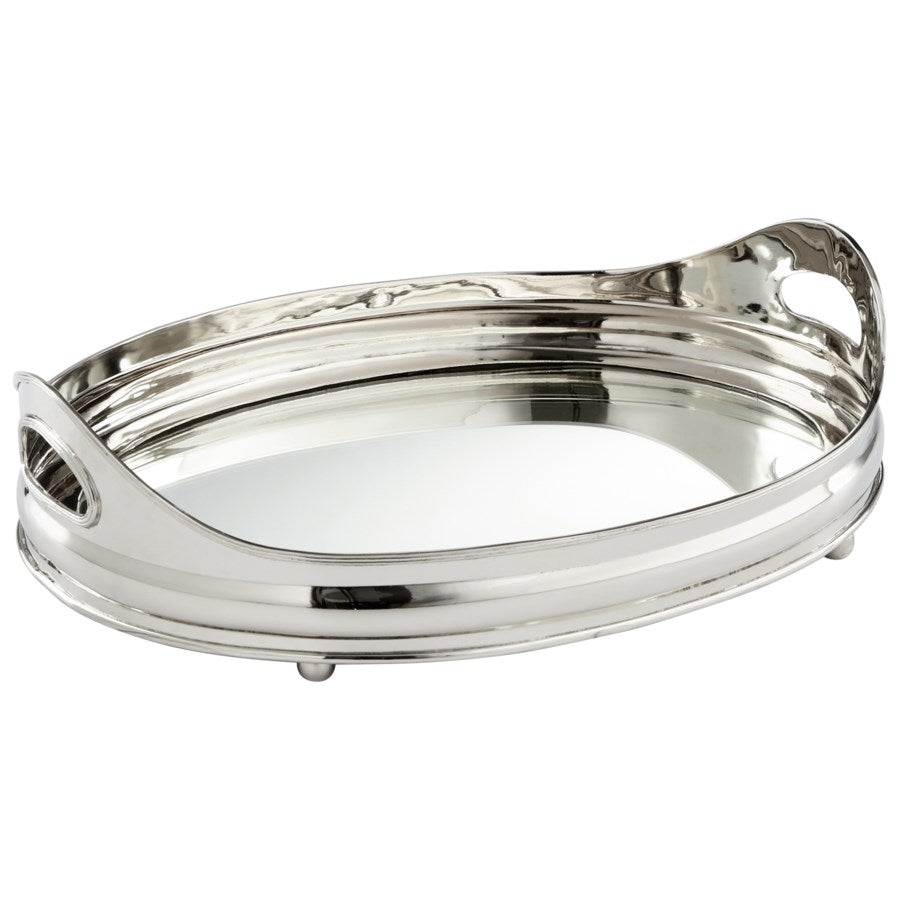 Nickel circular tray - The Nifty Decor