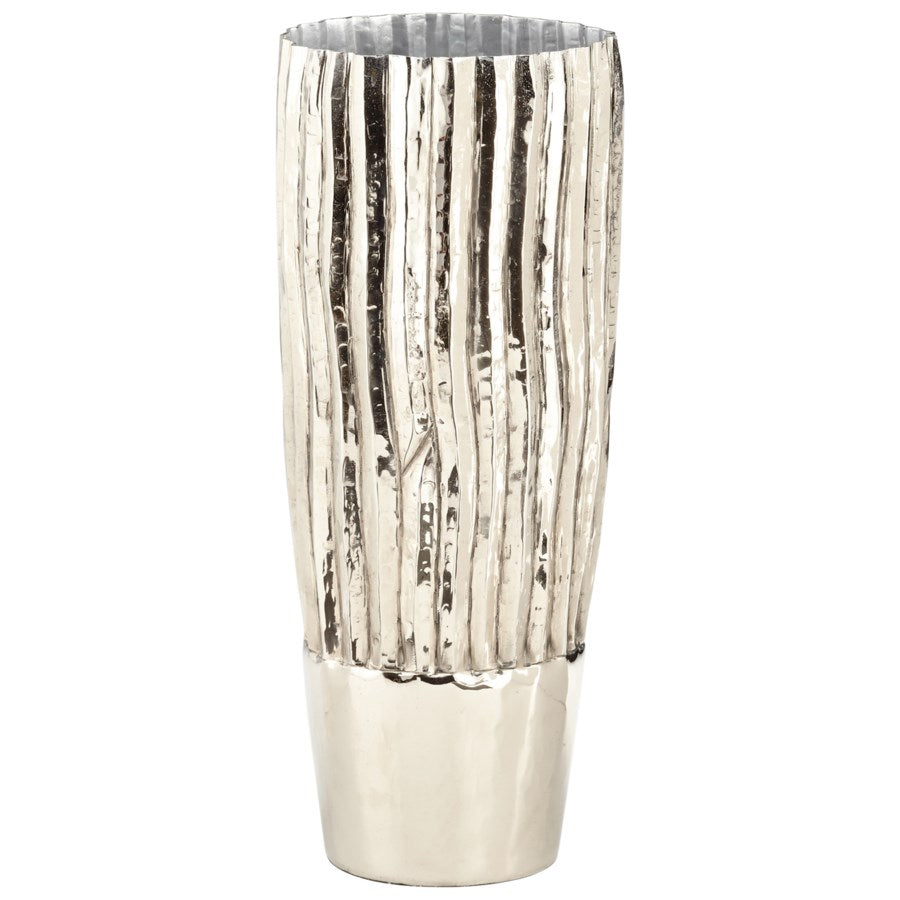 Corrugated Aluminum Vase - The Nifty Decor